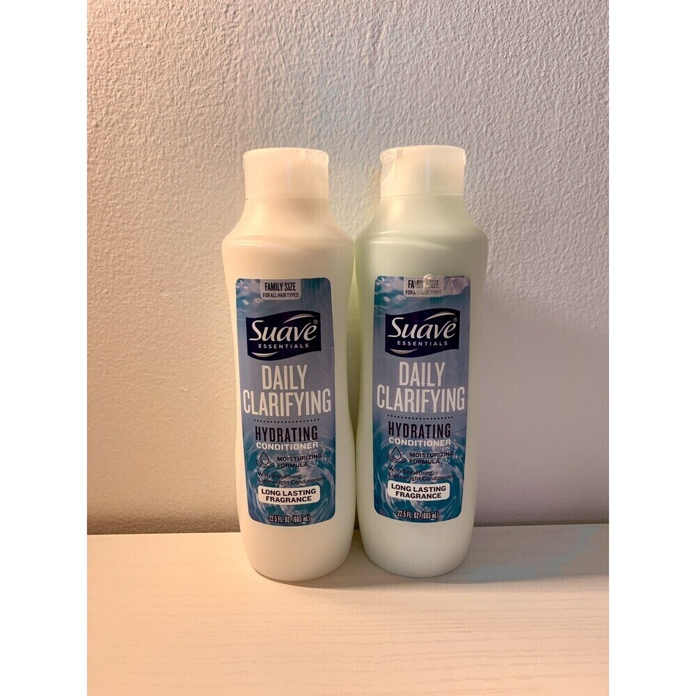 2 Pack Suave Essentials Daily Clarifying Hydrating Conditioner Lasting 22.5